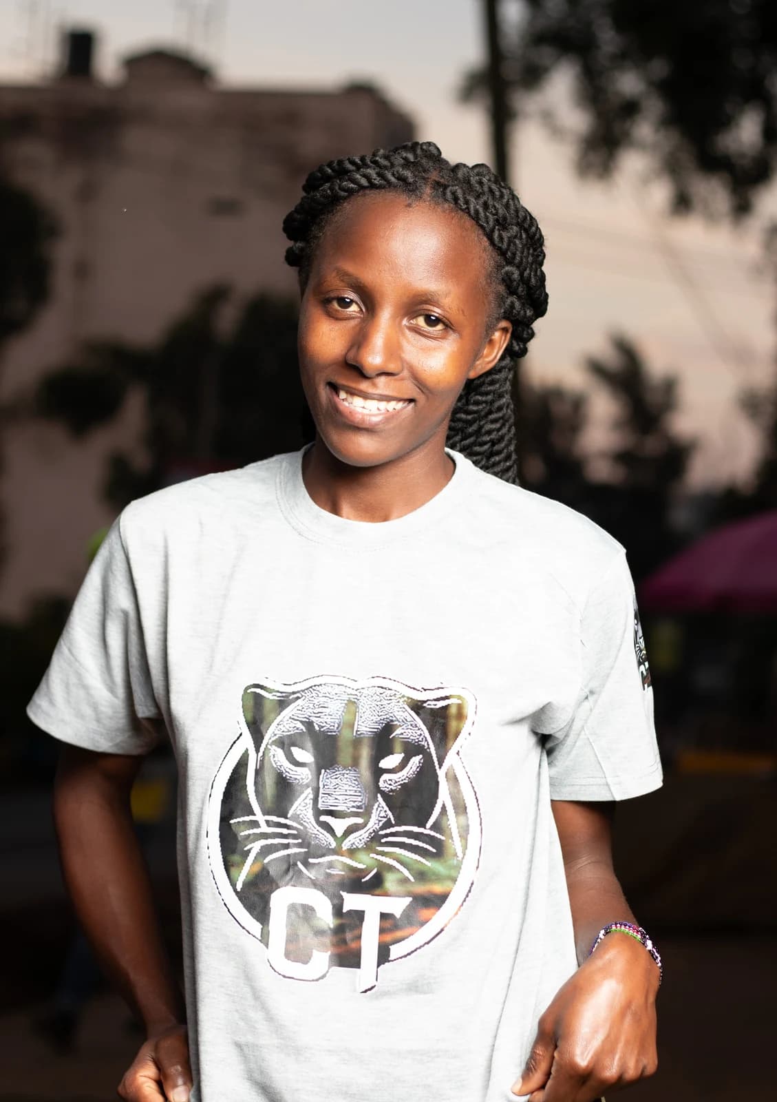 Street portrait grade — before editing